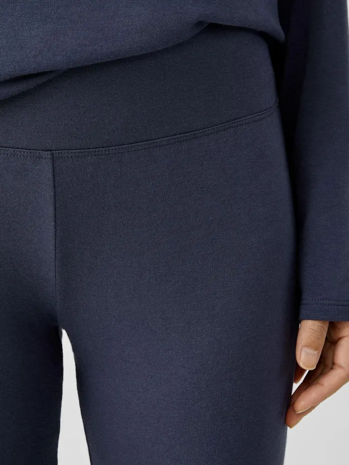 Pants Shorts and Jumpsuits Women Eileen Fisher Cozy Brushed Terry Hug HighWaisted Leggings Ocean