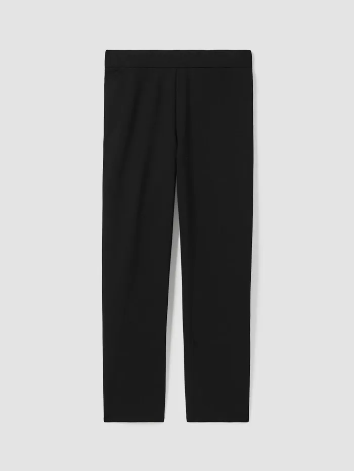 Pants Shorts and Jumpsuits Women Eileen Fisher Washable Flex Ponte Straight Pant Black