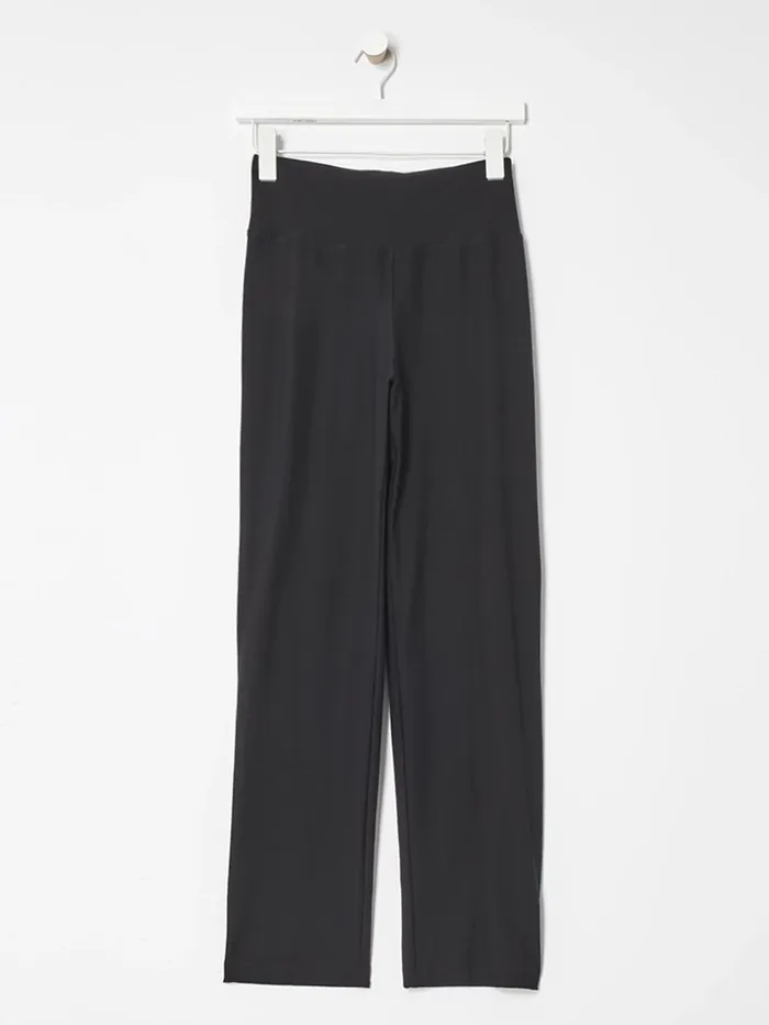 Pants Shorts and Jumpsuits Women Eileen Fisher Washable Stretch Crepe High Waisted Pant Black