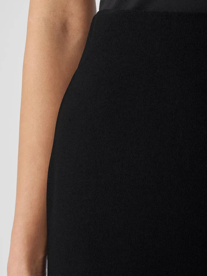 Pants Shorts and Jumpsuits Women Eileen Fisher Washable Stretch Crepe HighWaisted Wide Pant Black