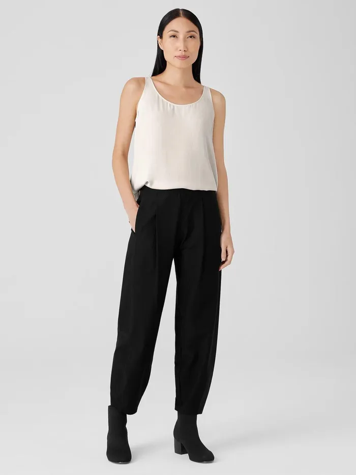 Pants Shorts and Jumpsuits Women Eileen Fisher Washable Stretch Crepe Pleated Lantern Pant Black Pants Shorts and Jumpsuits Women Eileen Fisher Washable Stretch Crepe Pleated Lantern Pant Black