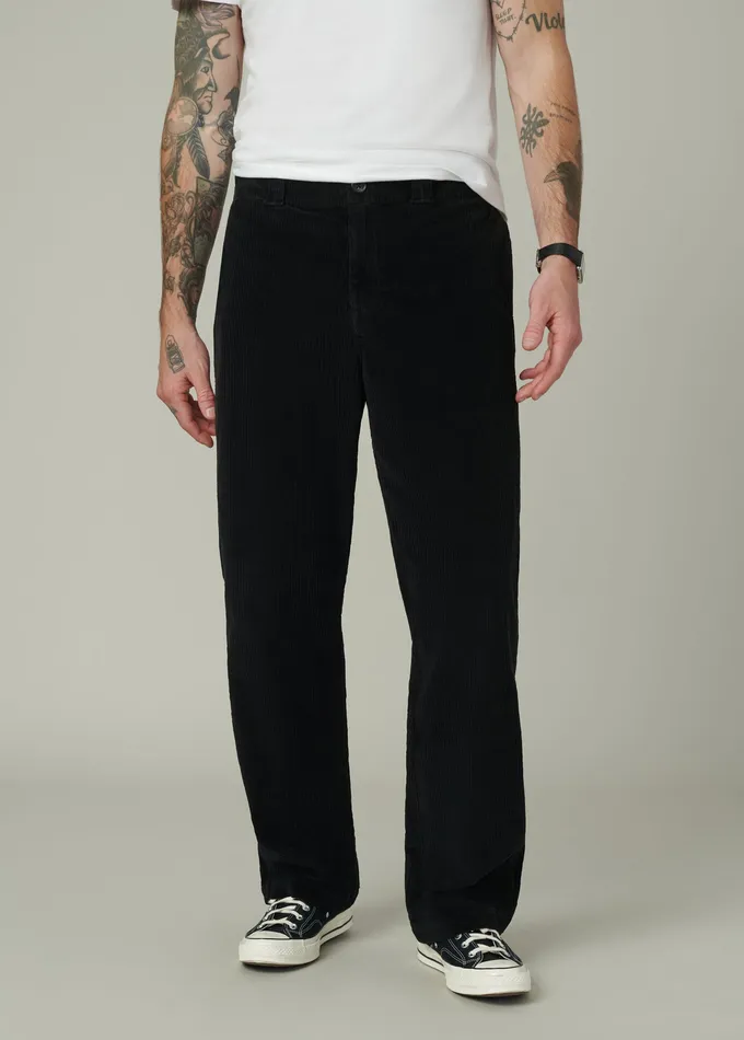 Pants Trousers Men RELAXED CORD TROUSER 32quot Black Joe8217s Jeans