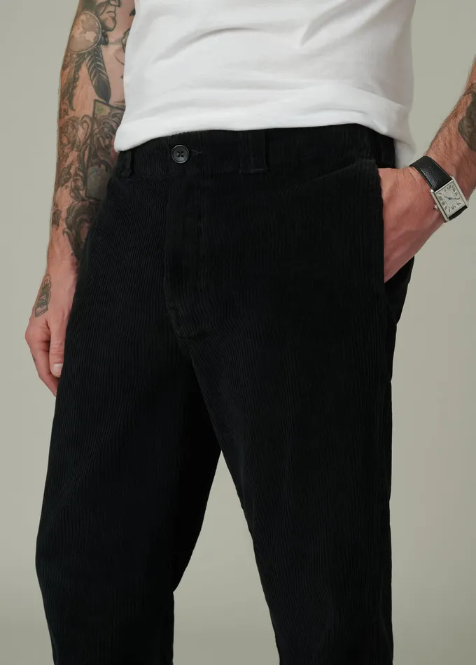 Pants Trousers Men RELAXED CORD TROUSER 32quot Black Joe8217s Jeans