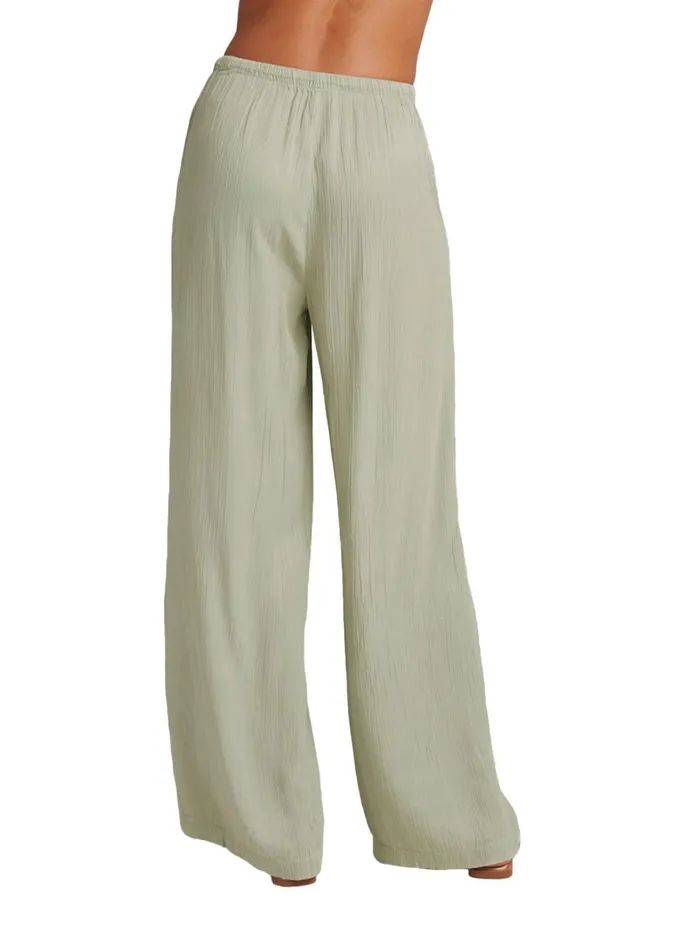 Pants Women Bella Dahl Easy Pleated Wide Leg Pant 8211 Coastal Sage Pants Women Bella Dahl Easy Pleated Wide Leg Pant 8211 Coastal Sage