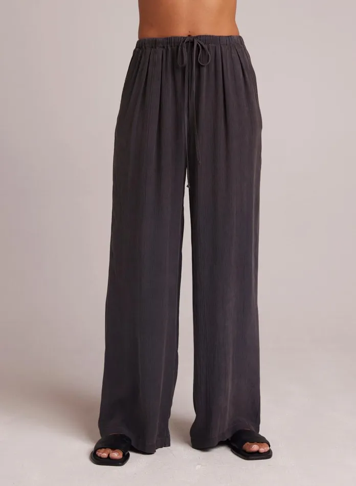 Pants Women Bella Dahl Easy Pleated Wide Leg Pant 8211 Slate Charcoal Pants Women Bella Dahl Easy Pleated Wide Leg Pant 8211 Slate Charcoal