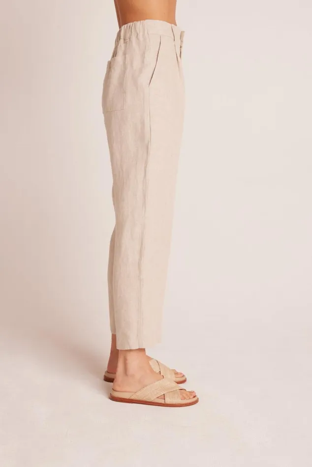 Pants Women Bella Dahl Relaxed Pleat Front Trouser 8211 Linen Sand Pants Women Bella Dahl Relaxed Pleat Front Trouser 8211 Linen Sand