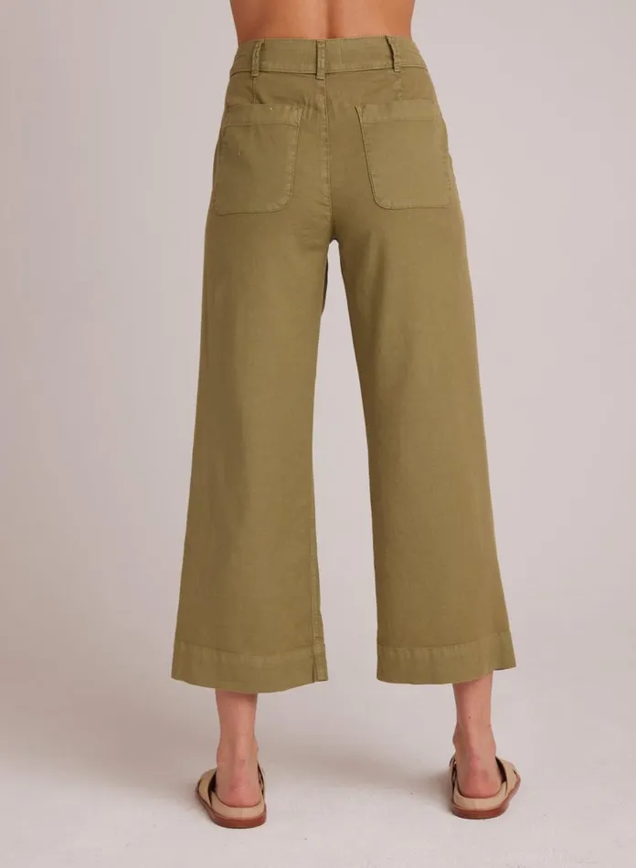 Pants Women Bella Dahl Saige Wide Leg Crop 8211 Army Fern Pants Women Bella Dahl Saige Wide Leg Crop 8211 Army Fern