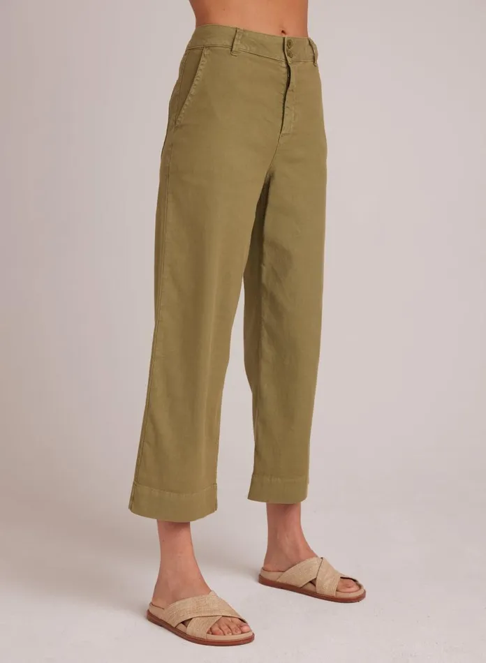Pants Women Bella Dahl Saige Wide Leg Crop 8211 Army Fern Pants Women Bella Dahl Saige Wide Leg Crop 8211 Army Fern