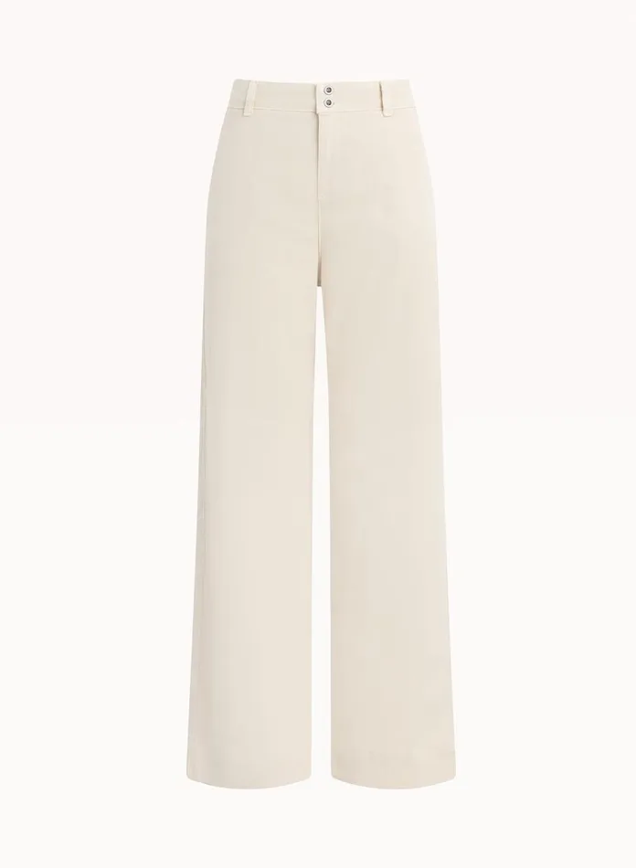Pants Women Bella Dahl Saige Wide Leg Crop 8211 Seashell Grey