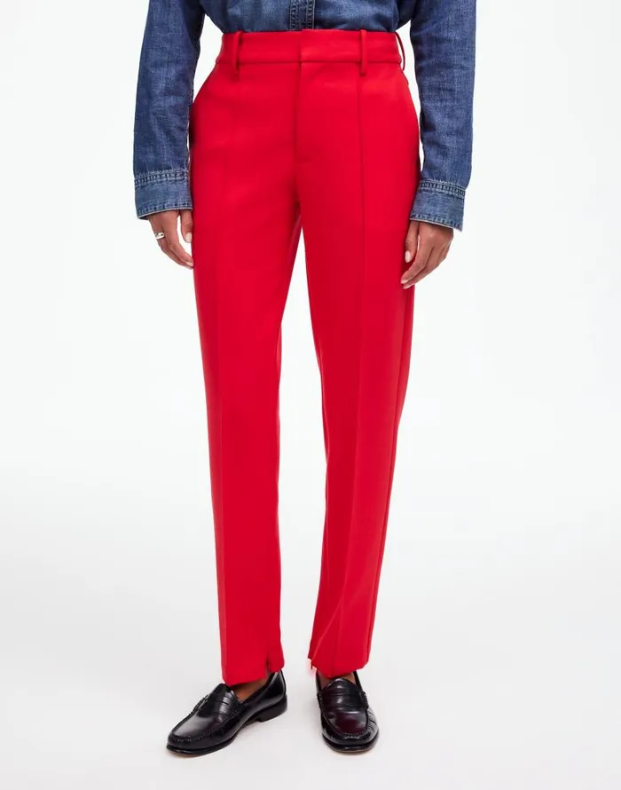 Pants Women Madewell MidRise Slim Ankle Pant Bright Cherry