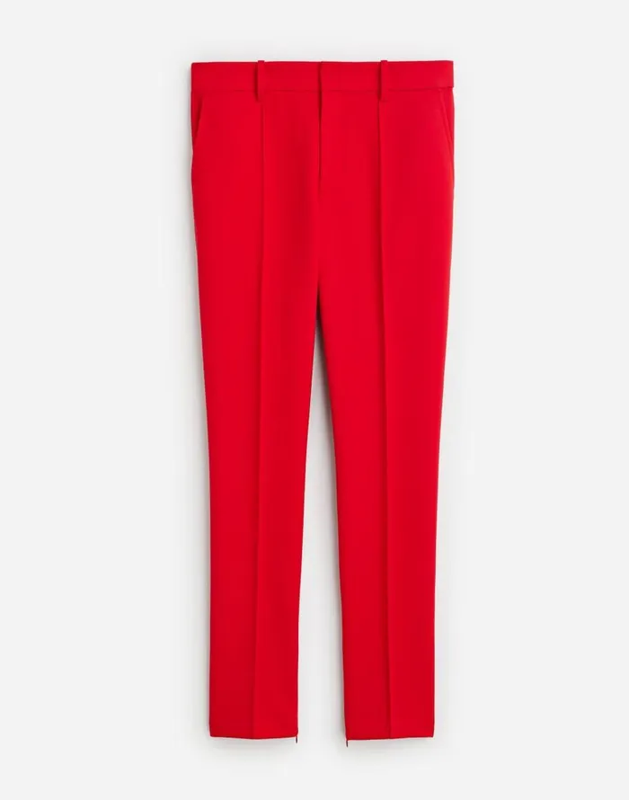 Pants Women Madewell MidRise Slim Ankle Pant Bright Cherry