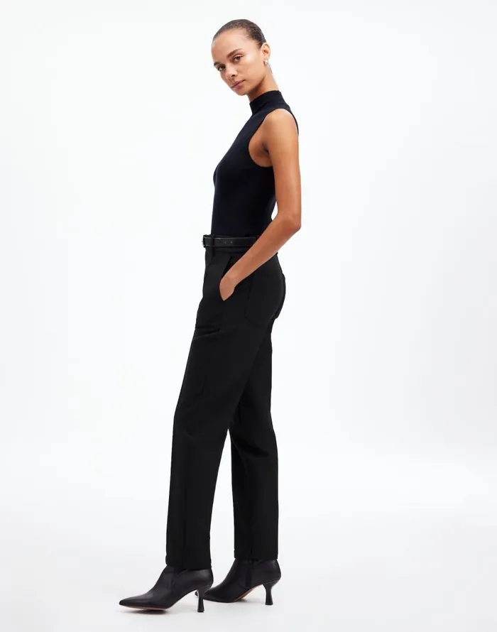 Pants Women Madewell MidRise Slim Ankle Pant True Black