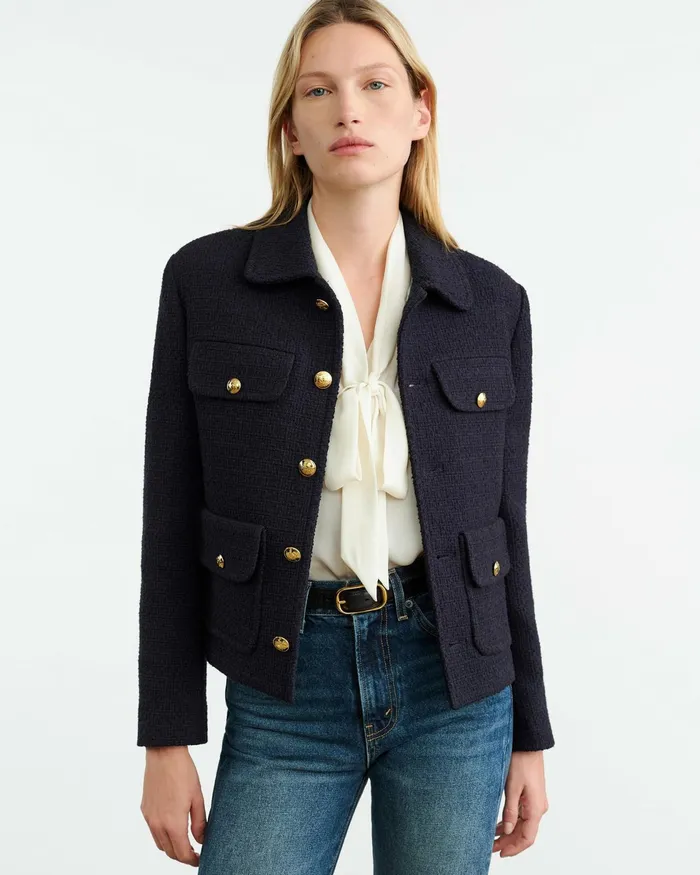 PAOLA JACKET Dark Navy Women Nili Lotan Jackets and Blazers