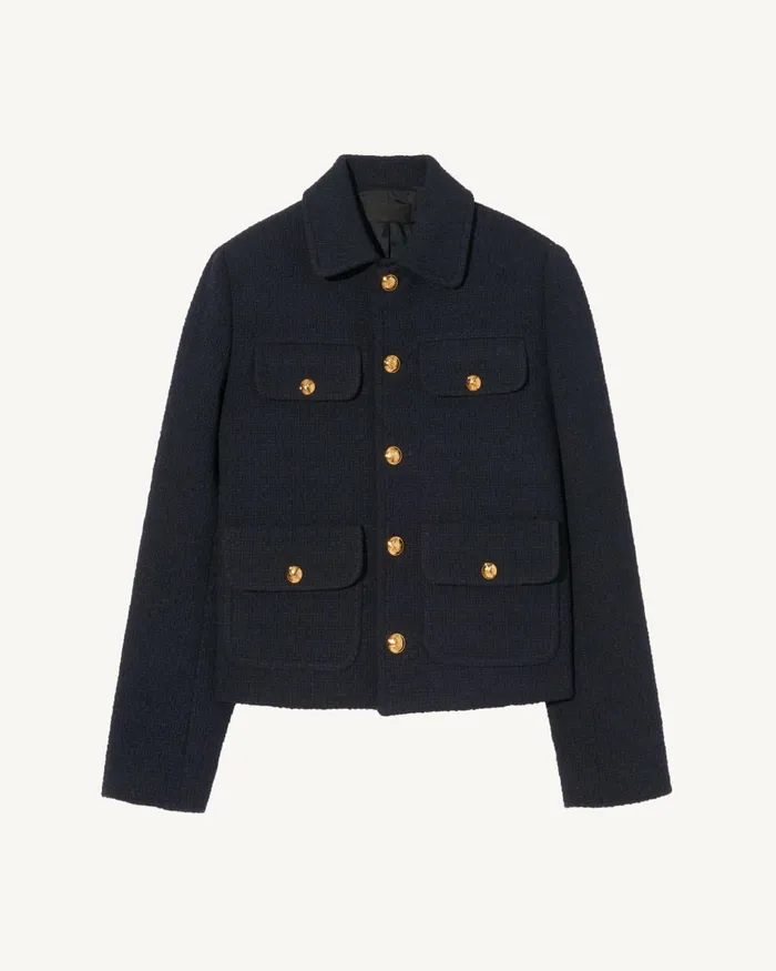 PAOLA JACKET Dark Navy Women Nili Lotan Jackets and Blazers