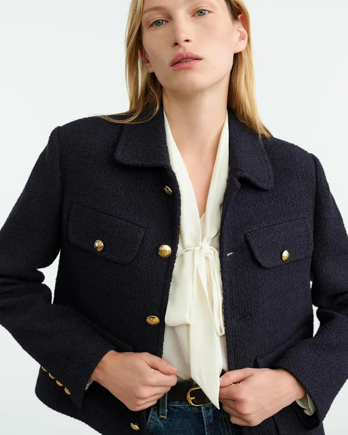 PAOLA JACKET Dark Navy Women Nili Lotan Jackets and Blazers