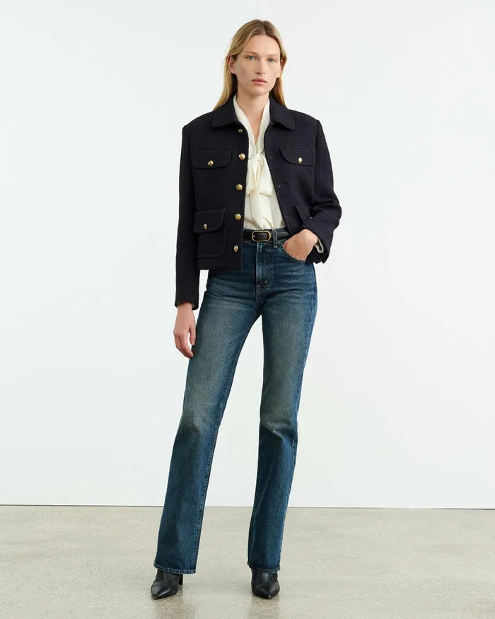 PAOLA JACKET Dark Navy Women Nili Lotan Jackets and Blazers