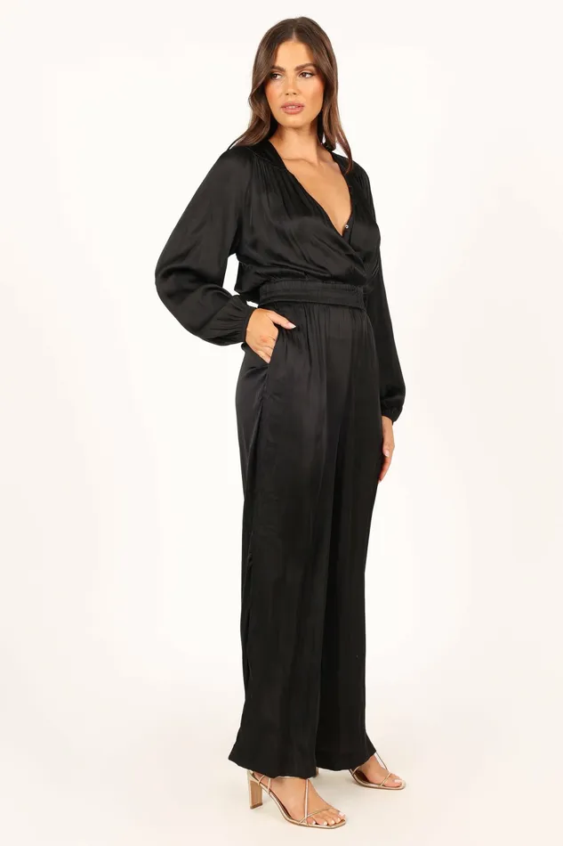 Petal and Pup Cameron Jumpsuit Black Women Jumpsuits and Rompers
