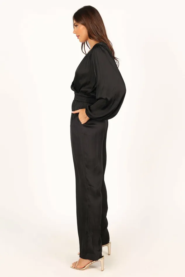 Petal and Pup Cameron Jumpsuit Black Women Jumpsuits and Rompers