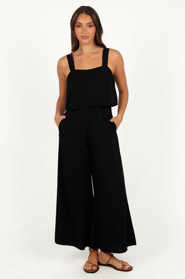 Petal and Pup Delia Jumpsuit Black Women Jumpsuits and Rompers