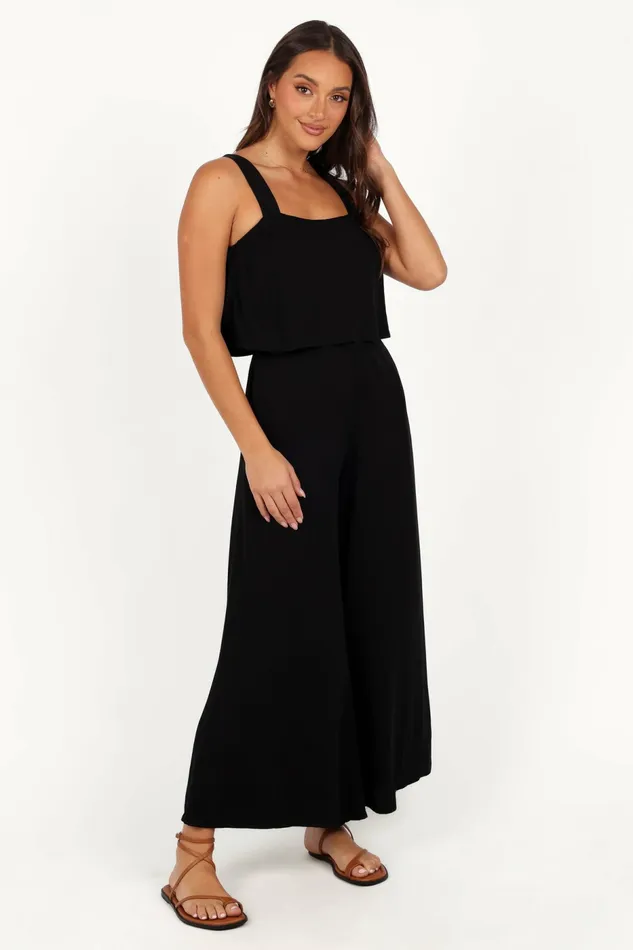 Petal and Pup Delia Jumpsuit Black Women Jumpsuits and Rompers