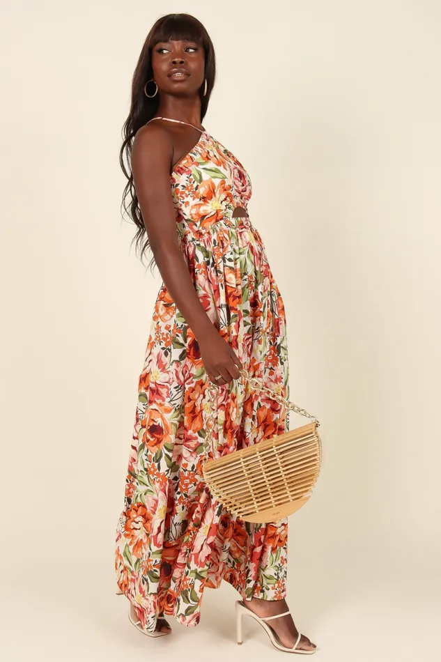 Petal and Pup Event Dresses Women Madeira Dress Orange Floral