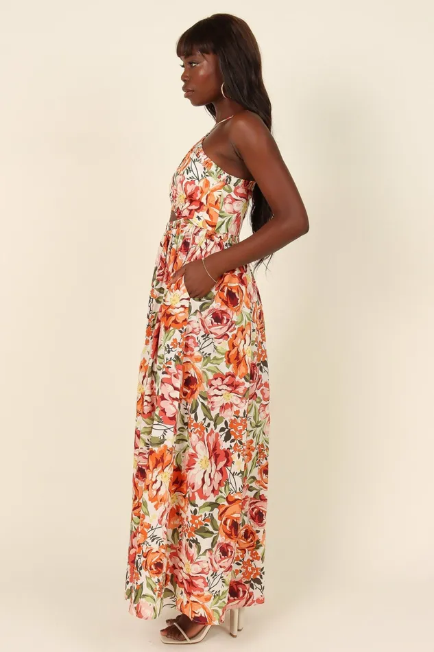 Petal and Pup Event Dresses Women Madeira Dress Orange Floral