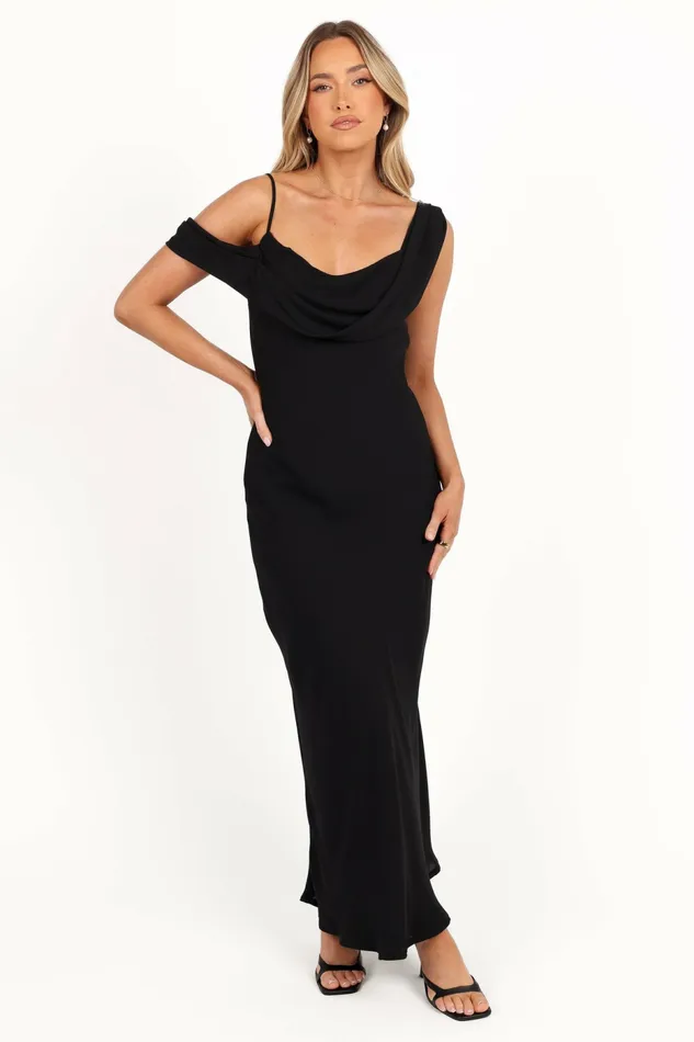 Petal and Pup Kamryn Midi Dress Black Women Event Dresses