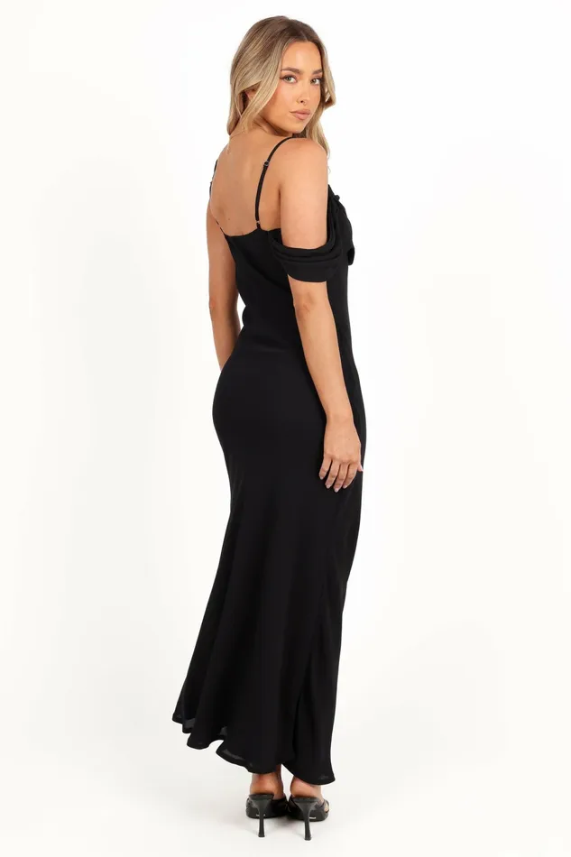 Petal and Pup Kamryn Midi Dress Black Women Event Dresses