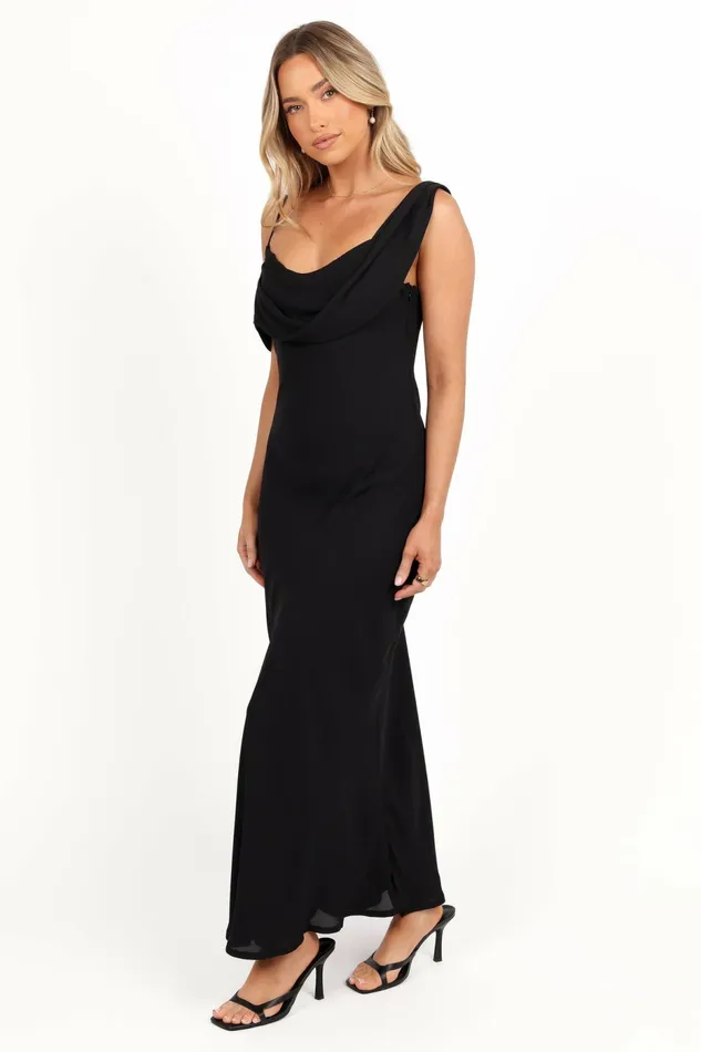 Petal and Pup Kamryn Midi Dress Black Women Event Dresses