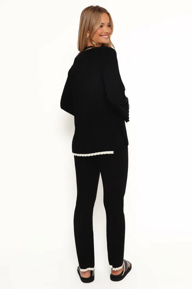 Petal and Pup Loungewear Women Dora Knit Pant Black