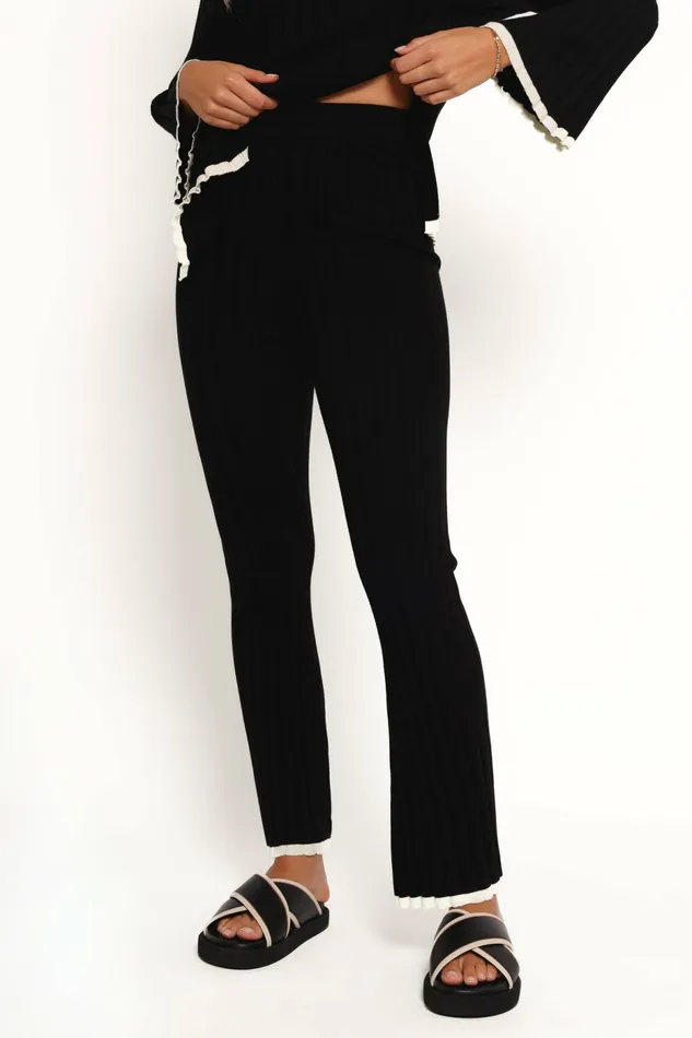 Petal and Pup Loungewear Women Dora Knit Pant Black