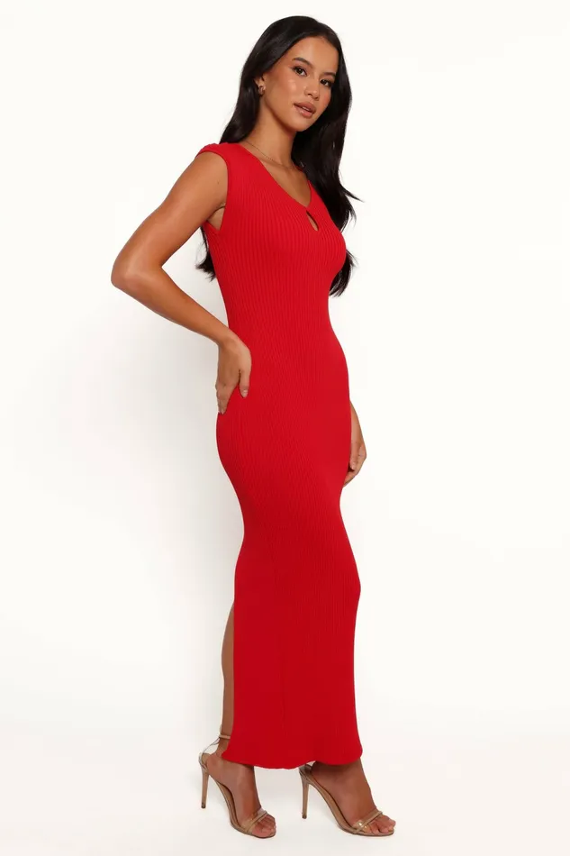 Petal and Pup Robin Midi Dress Red Women Dresses