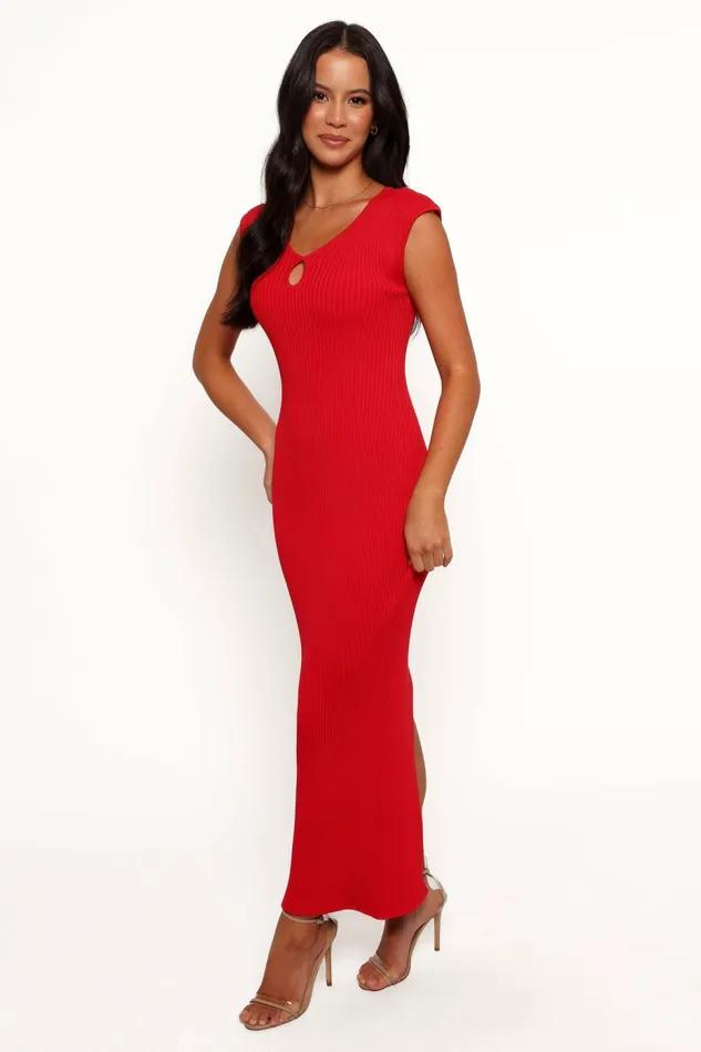 Petal and Pup Robin Midi Dress Red Women Dresses