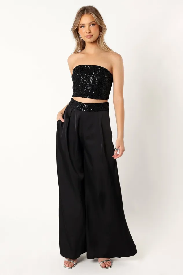 Petal and Pup Sallyanne Two Piece Set Black Women Matching Sets