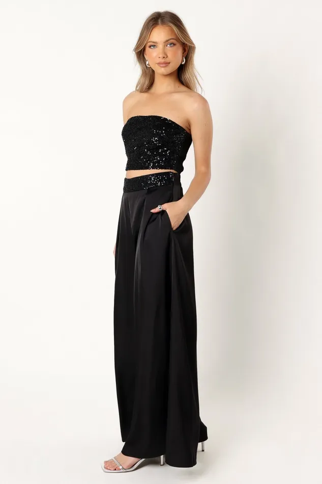 Petal and Pup Sallyanne Two Piece Set Black Women Matching Sets