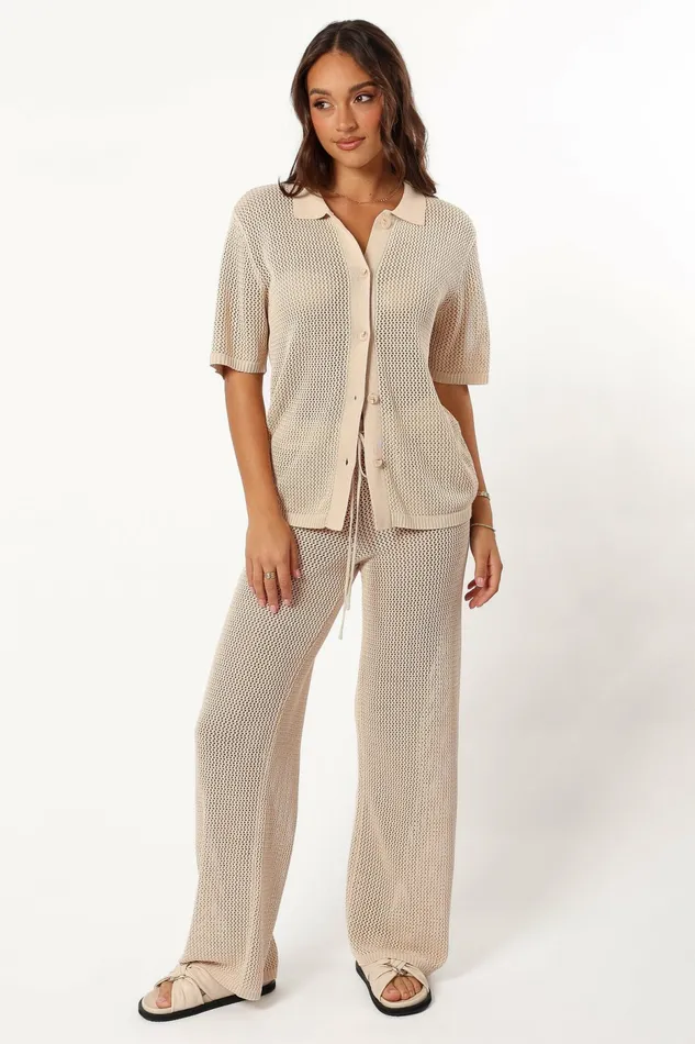 Petal and Pup Smith Knit Top Sand Women Blouses and Shirts