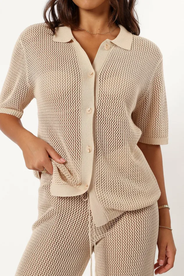 Petal and Pup Smith Knit Top Sand Women Blouses and Shirts