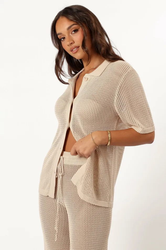 Petal and Pup Smith Knit Top Sand Women Blouses and Shirts