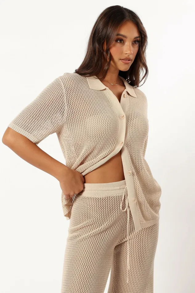 Petal and Pup Smith Knit Top Sand Women Blouses and Shirts