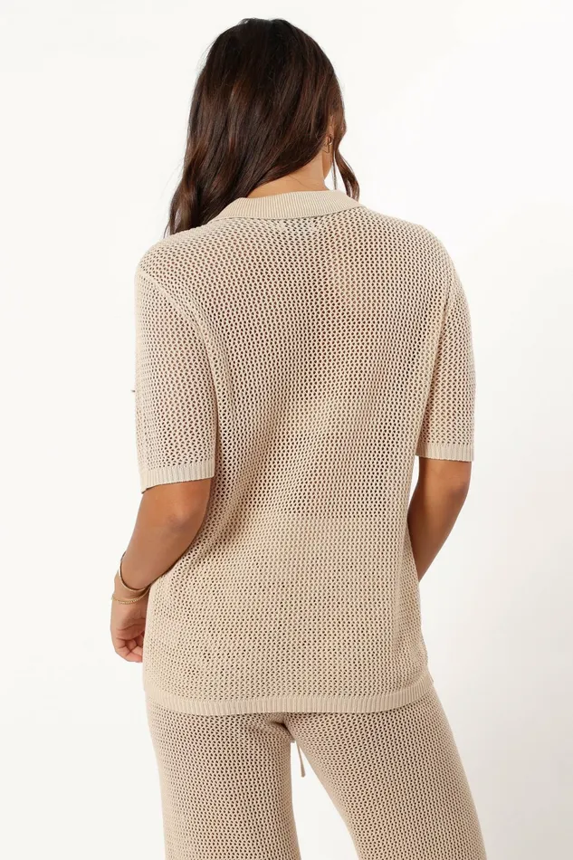 Petal and Pup Smith Knit Top Sand Women Blouses and Shirts