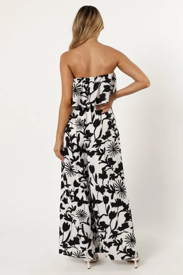 Petal and Pup Torie Jumpsuit Black Floral Women Jumpsuits and Rompers