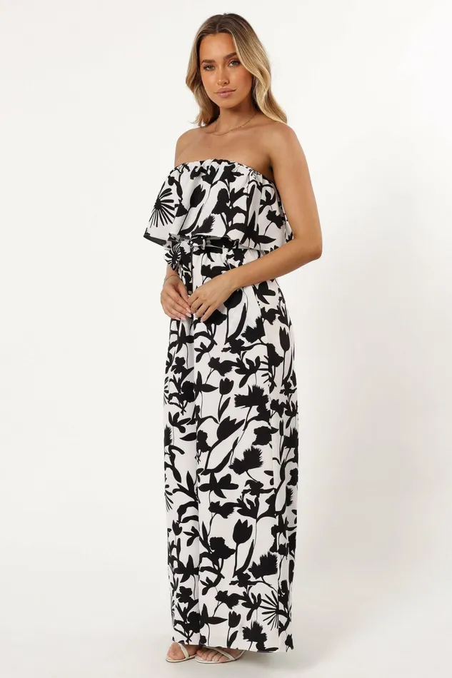 Petal and Pup Torie Jumpsuit Black Floral Women Jumpsuits and Rompers