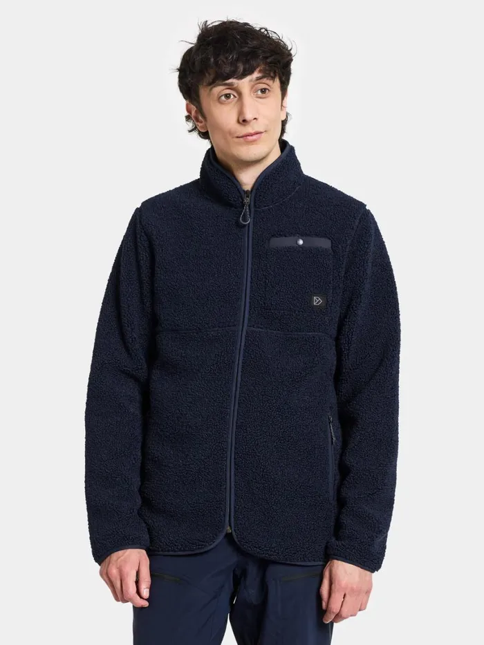 Phoenix Men039s Fullzip Dark Night Blue Men Didriksons Fleece and Midlayers