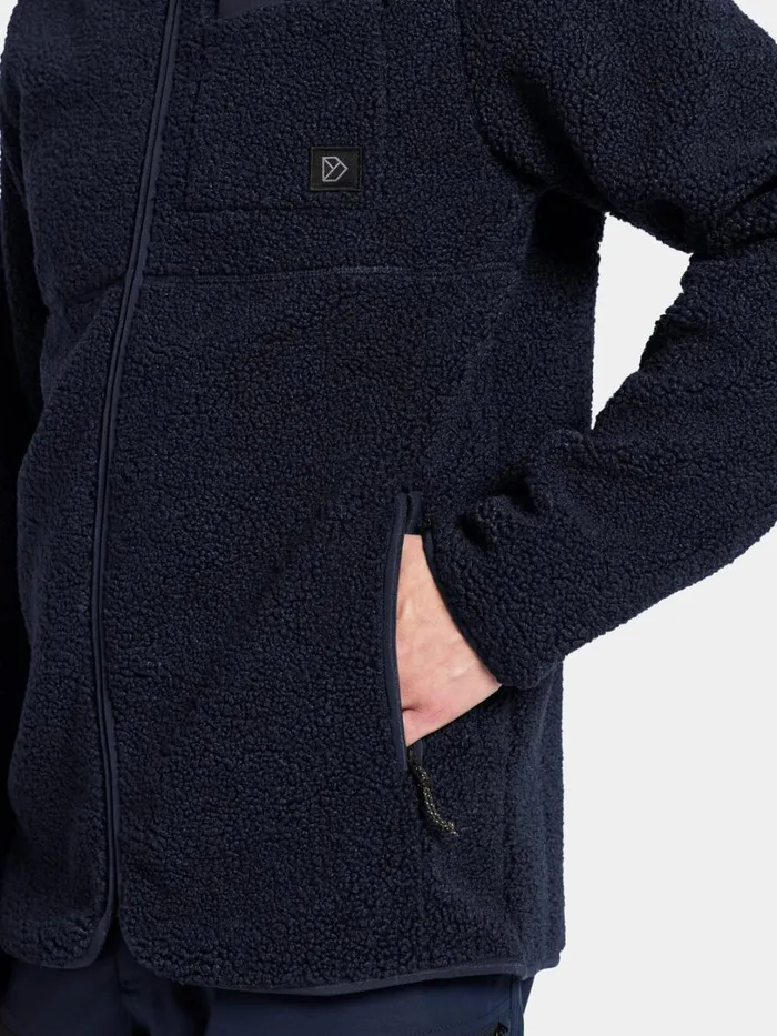 Phoenix Men039s Fullzip Dark Night Blue Men Didriksons Fleece and Midlayers