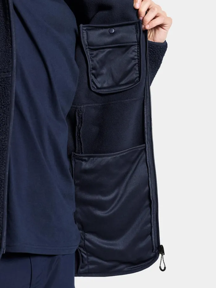 Phoenix Men039s Fullzip Dark Night Blue Men Didriksons Fleece and Midlayers