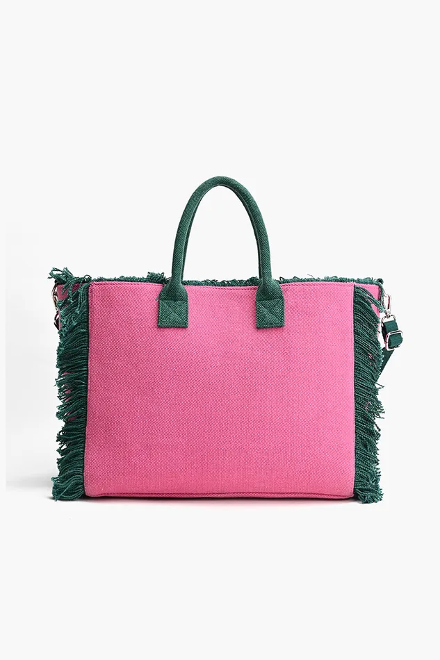 Pink Flutter Oasis Tote Beach Bags America and Beyond Women
