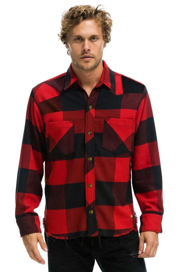 Plaid Flannel Western Shirt 8211 Buffalo Plaid Women Aviator Nation Tees