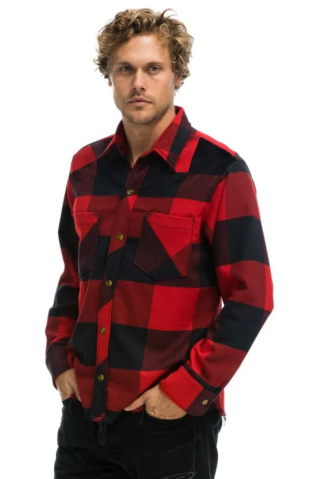 Plaid Flannel Western Shirt 8211 Buffalo Plaid Women Aviator Nation Tees