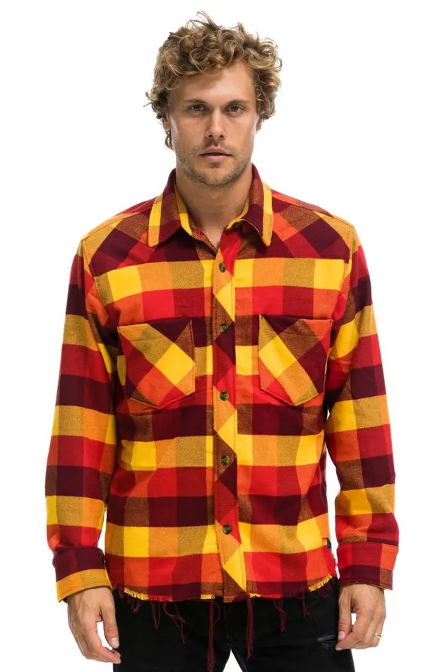 Plaid Flannel Western Shirt 8211 Surfy Plaid Women Aviator Nation Tees