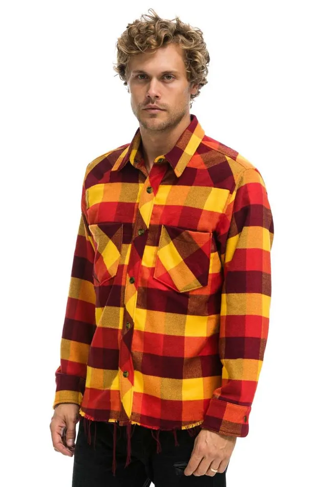 Plaid Flannel Western Shirt 8211 Surfy Plaid Women Aviator Nation Tees